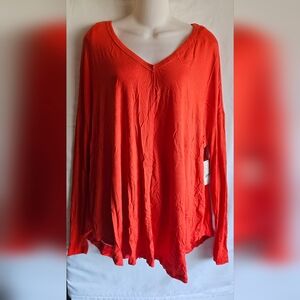 Free People Orange Top - Size S